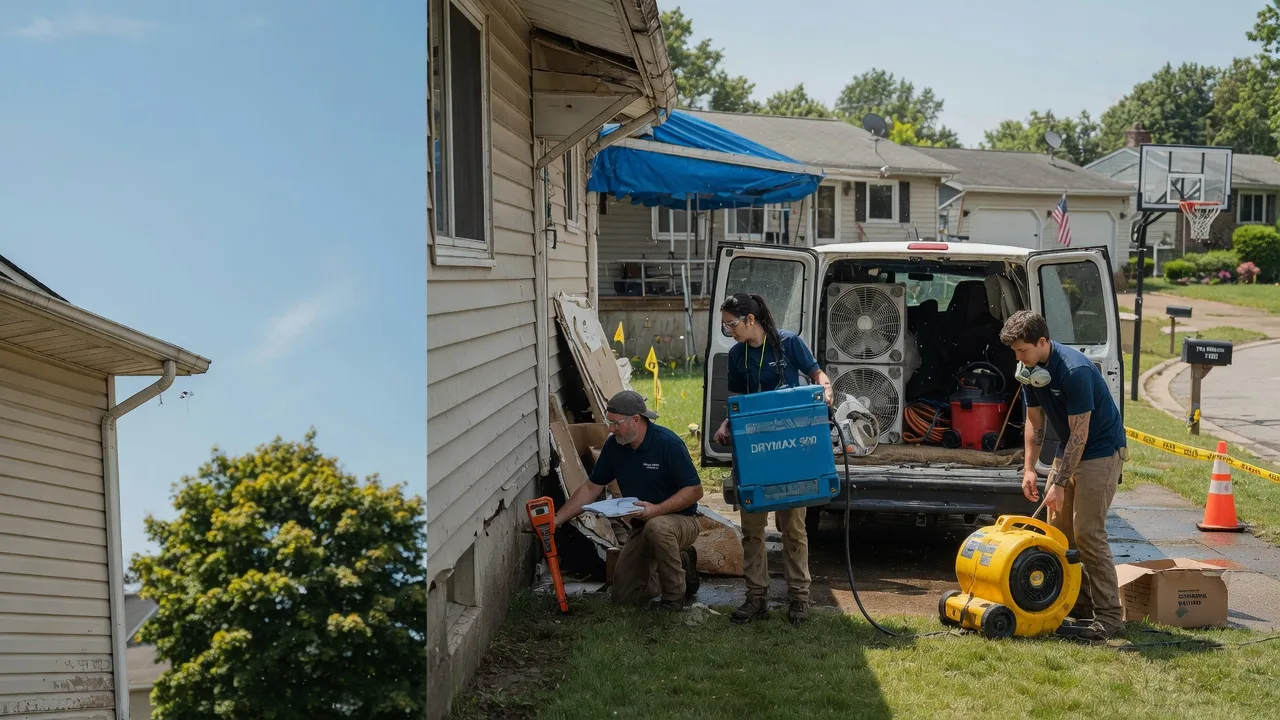 Ceiling Leak Cleanup in Saukville, WI near me